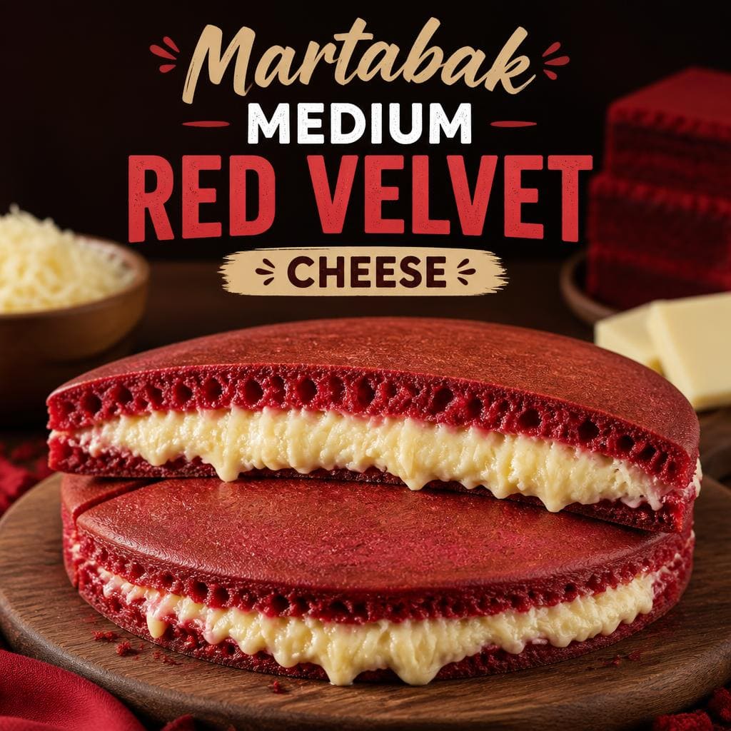 Medium Red Velvet Keju Martabak 999 Asli Bandung
